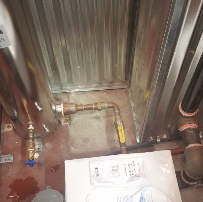 Copper pipe repair by Integrity Plumbing